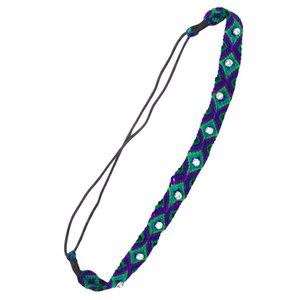 Diamond Pattern Stone Decorated Colorful Headband